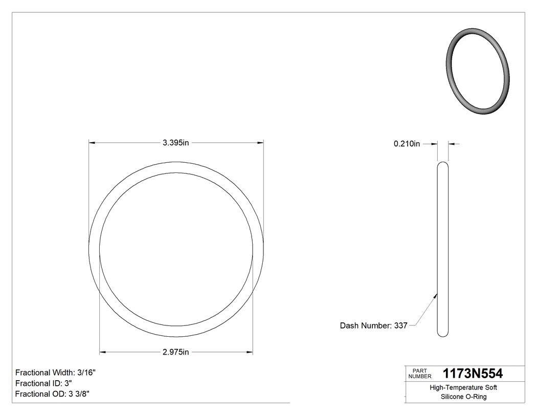 Technical drawing - 1173N554